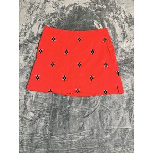 Coral Bay Golf Womens Red Skort With Embroidered Golf Club Print Size 16